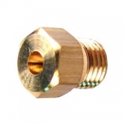 M6x0,75, 1,1mm, NR-5 tryska horáku propán-bután, priemer otvoru trysky 1,1mm, M6x0,75