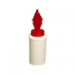 LED sviečka "Panna Mária", 2xR6, červená