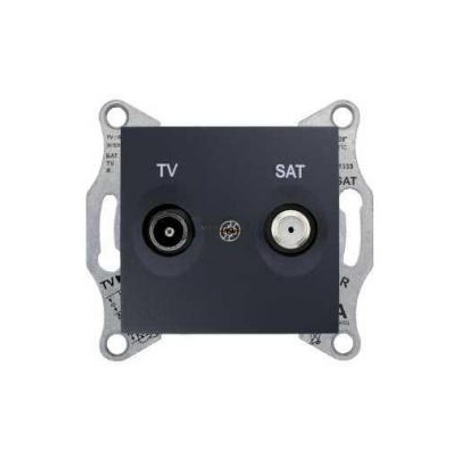 SDN3401670 TV-SAT zásuvka, 1dB, koncová, grafit