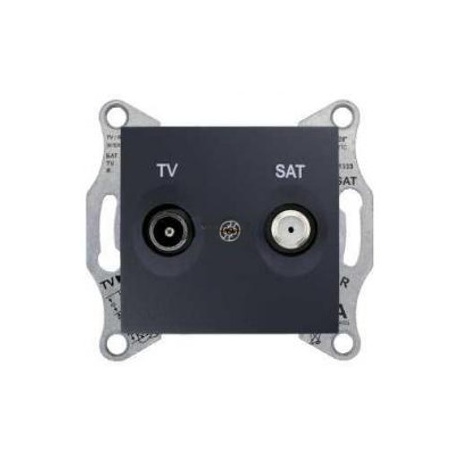 SDN3401670 TV-SAT zásuvka, 1dB, koncová, grafit