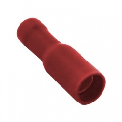 0,5-1mm2, otvor 4mm, konektor izolovaný, červený