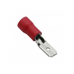 4,8x0,8mm, 1,5mm2, konektor plochý s izoláciou, červený