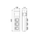 Zás.rozv.2x400V/16A+400V/32A 5-pólová