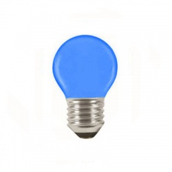 LQ SMD 1W/010, E27, LED žiarovka, modrá - DOPREDAJ!!!