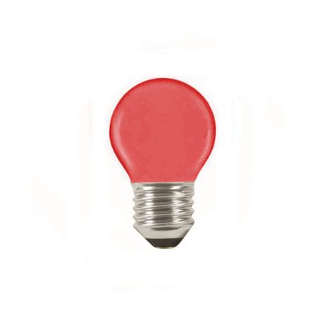 LQ SMD 1W/010, E27, LED žiarovka, červená - DOPREDAJ!!!