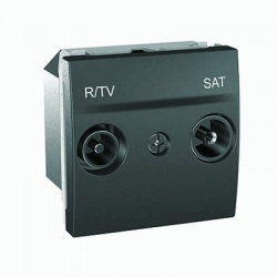 MGU3.455.12 TV/R-SAT zásuvka, koncová, grafit