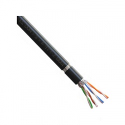 S/FTP kábel Cat.7, 4x2xAWG23/1, PE OUTDOOR, čierny