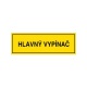 Hlavný vypínač 103x34mm, nálepka