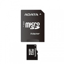 8GB ADATA microSDHC karta Class4 + adaptér