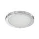 LED FLUSH CHROME FITTING OPAL GLASS 12W