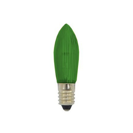 23V/3W žiarovka, E10, zelená