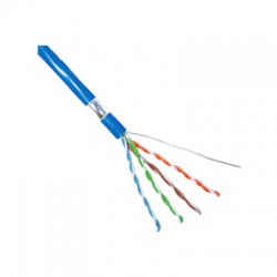 FTP kábel 4x2xAWG24 Cat.5e, PVC plášť, modrý