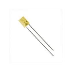 LED 2x5mm, 2,1V/20mA, 4mcd, žltá