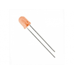 LED 3mm, 2V/20mA, 20mcd, oranžová