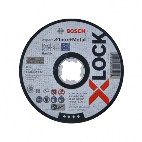 X-LOCK Expert kotúč rezný na kov a nehrdzavejúcu oceľ 125x1,0 mm Bosch