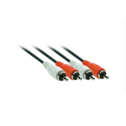Audio kábel, 2xCINCH konektor - 2xCINCH konektor, 5m