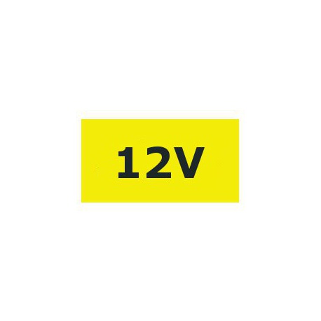 12V 15x10mm, nálepka