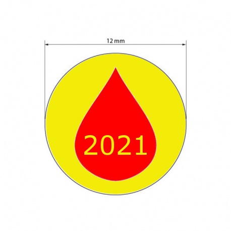 SLZA 2021 12x12mm, nálepka