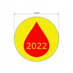 SLZA 2022 12x12mm, nálepka