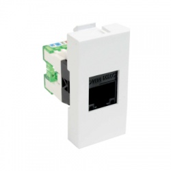 QD 45x22,5 RJ45 KAT.6 HB zásuvka dátová QUADRO, IP20