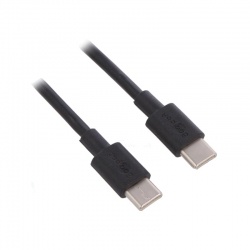 Kábel USB 2.0, USB C vidlica s oboch strán, 2 m, čierny