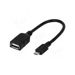 USB A 2.0 zásuvka, USB B micro vidlica, 0,02 m