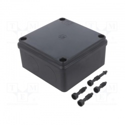 S-BOX 116C, 100x100x50 krabica IP56, čierna