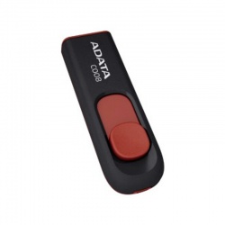16GB USB 2.0 kľúč, čierno - červený, výsuvný konektor