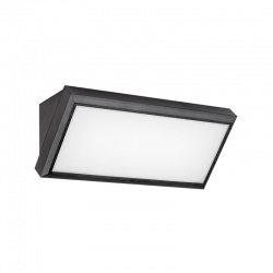 RAPLA, 12W, IP54, 1000lm, 4000K, LED svietidlo, čierne