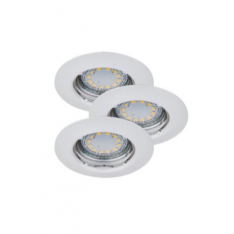 Lite, set 3x3W, IP40, zápustné bodové LED svietidlo, kov