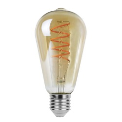 Filament-LED, E27, 4W, teplá biela, LED žiarovka