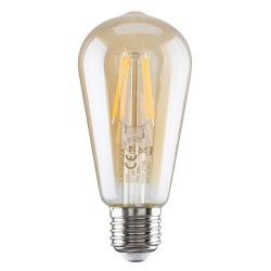 Filament-LED, E27, 5,4W, teplá biela, LED žiarovka