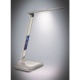 LED stmievateľná stolná lampička s displejom, 6W, voľba teploty svetla, biely lesk