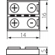 CONNECTOR RGB 10 konektor na LED pás - DOPREDAJ!!!