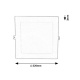 Shaun 2, 18W LED panel, štvorcové, teplá biela, biela