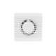 Tichý kúpeľňový ventilátor airRoxy PLANET ENERGY 80TS s časovým dobehom, O 80 mm