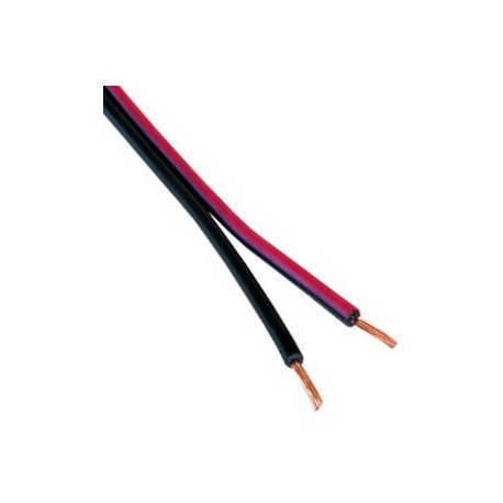 Dvojlinka 2x0,5mm, čierna/červená