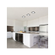 Shaun 2, 12W LED panel, štvorcové, teplá biela, čierne