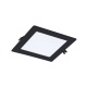 Shaun 2, 12W LED panel, štvorcové, teplá biela, čierne