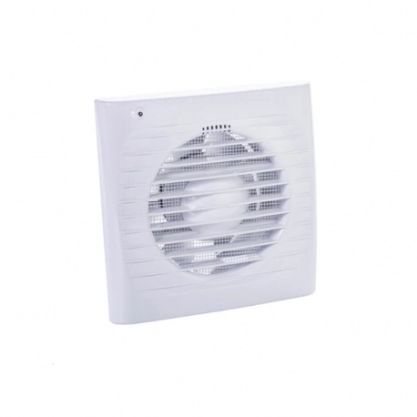 Kúpeľňový ventilátor Dalap 125 ELKE MZ so svetelným senzorom a časovým dobehom