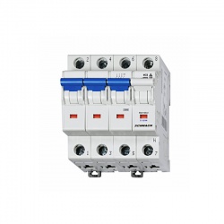 BM019832 istič D 32A 3-pólový+N 10kA