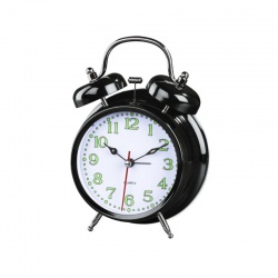 Nostalgia retro budík, čierny